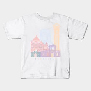 AHMEDABAD SKYLINE POSTER PASTEL Kids T-Shirt